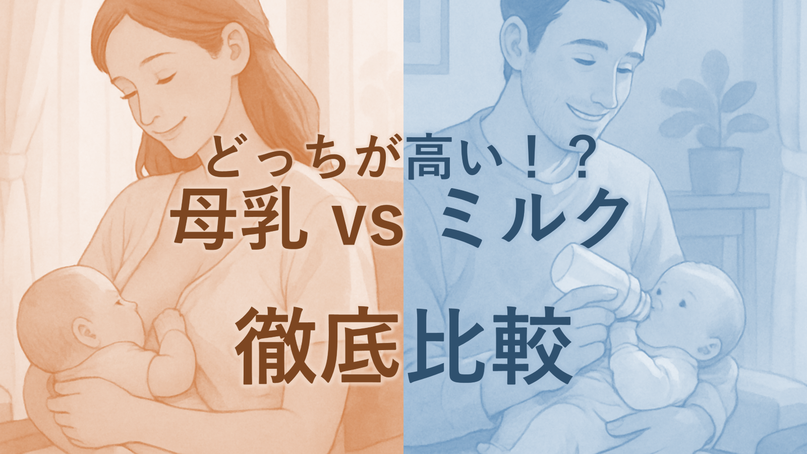 どっちが高い！？母乳 vs ミルク　徹底比較